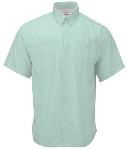Paragon Adult Hatteras Woven Short Sleeve Performance Fishing Shirt 700. Embroidery is available on this item.