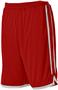 Reversible Basketball Shorts, ( AS,AM -Red/White) Adult 10