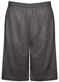 Mens 7" Line Embossed Panel Sports Shorts (With Pockets) (AS - Black)