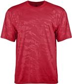 Adult (AXL,AL,AM - Graphite, Red, Royal,Navy) Embossed Polyester Loose-Fit T Shirt