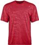 Adult (AXL,AL,AM - Graphite, Red, Royal,Navy) Embossed Polyester Loose-Fit T Shirt