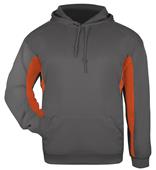 Adult (A3XL,A2XL - Graphite/Red) Unisex Loose-Fit Polyester Hoodie