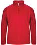 1/4-Zip Fleece PullOver, Adult (Red,Black,Graphite,Navy) Loose-Fit Tonal Blend