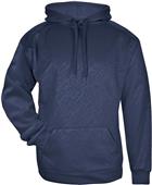 Badger Loose-Fitted Hoodie, Youth Line Embossed (YL - Graphite)