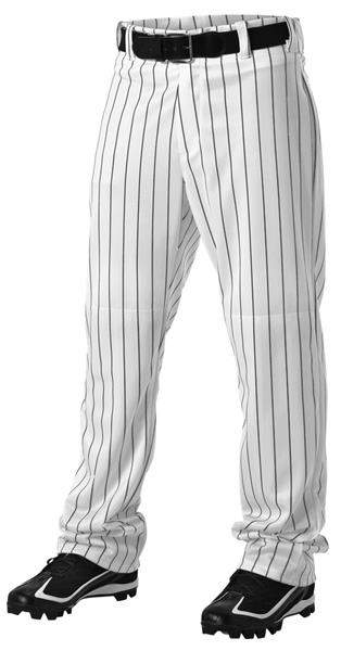 Adult (A3XL)  Open Bottom Pinstripe Baseball Pants
