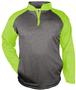 Adult "Heather" Fleece 1/4 Zip Loose-Fit Pullover (AXS,AS - Steel or Carbon)