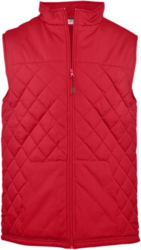 Padded Quilted Sleeveless Vest, Youth (Graphite,Navy,Red,Royal)