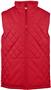 Padded Quilted Sleeveless Vest, Youth (Graphite,Navy,Red,Royal)