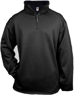 Youth (Bk,Graphite,Royal,Navy) Loose Fit 1/4 Zip Poly Performance Fleece Pullovers. Decorated in seven days or less.