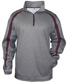 1/4 Zip Pullover Jacket, Adult (AS- Carbon Heather) Loose Fit