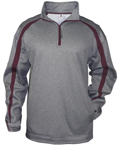 1/4 Zip Pullover Jacket, Adult (AS- Heather Steel or Carbon Heather) Loose Fit. Decorated in seven days or less.