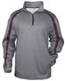 1/4 Zip Pullover Jacket, Adult (AXS,AS- Heather Steel or Heather Carbon) Loose Fit