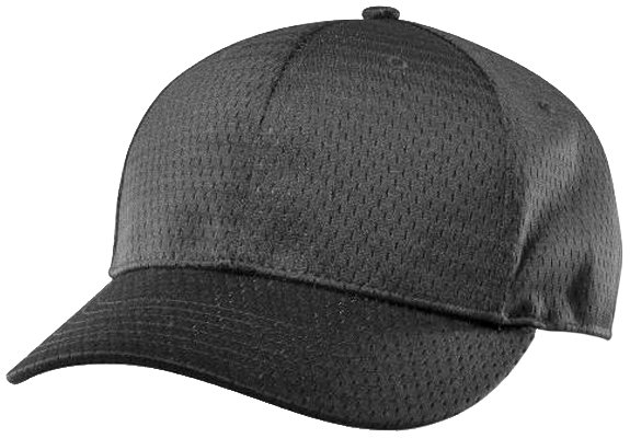 black fitted ball cap