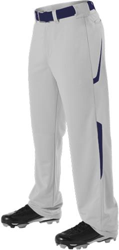 Two Color Baseball Pants , Adult (A3XL - Grey)