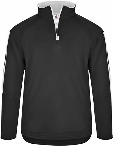 1/4 Fleece Pullover, Loose Fitted, Adult "AXS,AS" (Forest, Silver or Royal). Decorated in seven days or less.