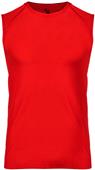 Fitted Sleeveless Tank Shirt Adult (A2XL - Red) 