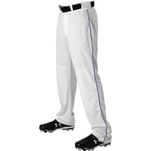 Braided Baseball Pants, Adult (A3XL - Grey/Maroon)
