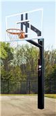 Bison ZipCrank 4" Outdoor System w/36" x 54" or 36" x 60" Unbreakable Polycarbonate Backboard