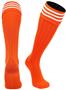 Adult European 3-Striped Soccer Socks Fold DownTop (Kelly, Maroon,White)