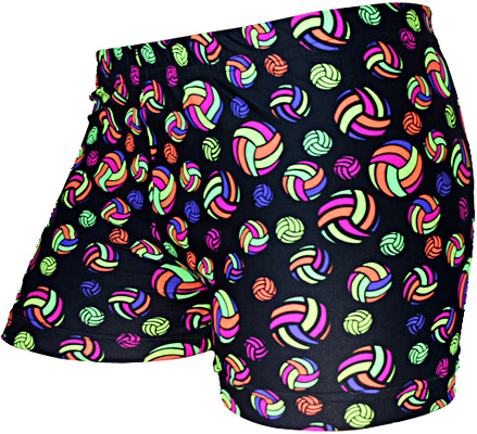 Gem Gear Compression Multicolor Volleyballs Shorts
