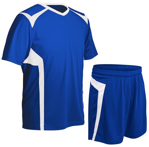 AXI0 Athletic Adult & Youth London V-Neck Soccer Jersey W/Birmingham Soccer Shorts KIT