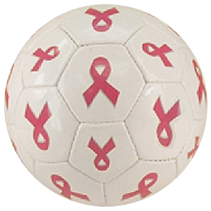 Red Lion Pink Ribbon Cancer Awareness Soccer Balls