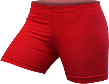 Gem Gear Compression Red Shorts 3 Inseam Sizes