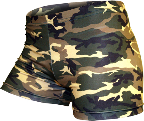 Gem Gear Compression Green Camouflage Shorts