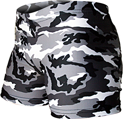 Gem Gear Compression Black Camouflage Shorts