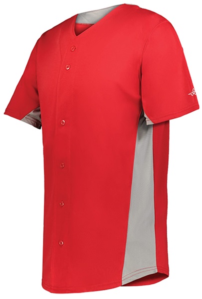 Alleson Youth Crush Full Button Baseball Jersey 566BFJY | Epic Sports