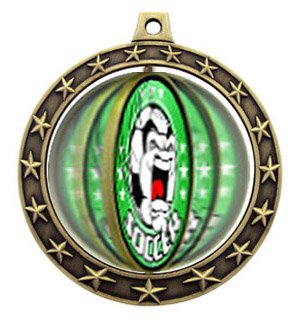 Hasty Awards 2.75" Spinner Soccer Medals M7701