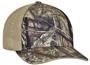 Pacific Headwear Adult Camo Flexfit Trucker Cap (SM-Med - Orange or White), (L-XL - White)