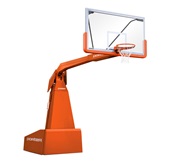 Porter 1835 Competition Manual Portable Basketball Backstop Orange Frame