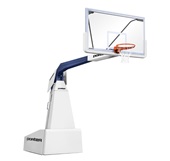 Porter 1835 Competition Manual Portable Basketball Backstop Navy Frame