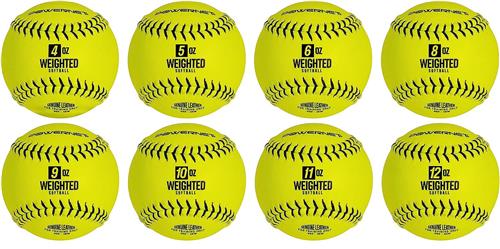 Powernet Weighted Softballs 8 Different Weights Included 4 to 12 oz 1223
