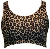Brown Leopard Racer Back Printed Sports Bra Brown Leopard Racer Back Printed Sports Bra