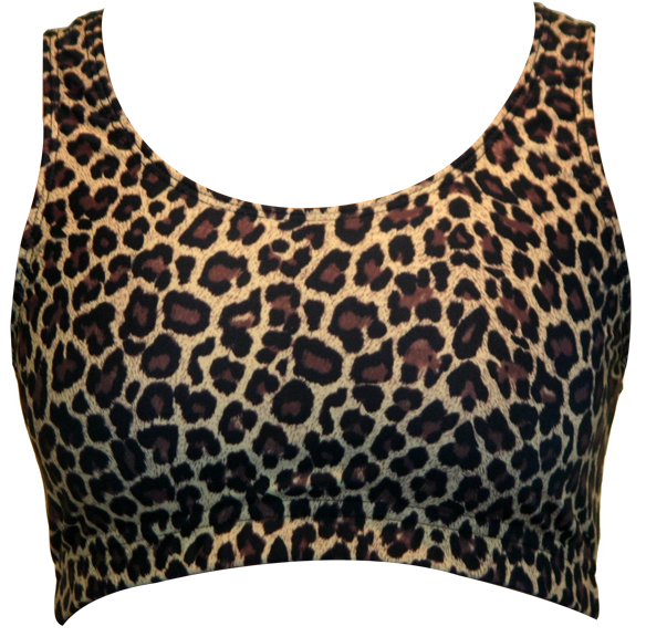 leopard sports bra