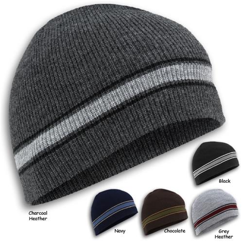 Wigwam Retro Stripe Winter Beanie Caps/Hats