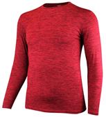 Ultra-Comfortable "Enhanced-Heather" Cooling Long Sleeve Crew T Shirt