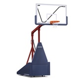 Porter 735 Competition Portable Basketball Backstop Maroon Frame 5' Extension