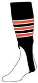 Pro Feet Adult Baseball/Softball Pattern Stirrups 7" Cut W/Stripes 401 7DB