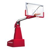 Porter 1835 Competition Motorized Portable Basketball Backstop Silver Frame