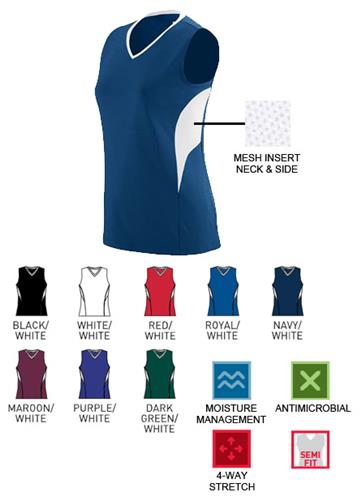 Augusta Ladies' Challenge Jersey. Printing is available for this item.