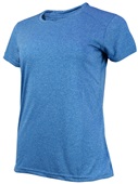 Womens Cool Performance Dry-Fit "HEATHER" Crew T Shirt (10-Heathers Available)