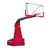 Porter 1835 Competition Motorized Portable Basketball Backstop Black Frame