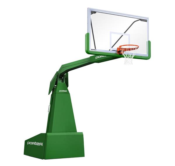 Porter Basketball Rim Porter 1835 Competition Motorized Portable Basketball Backstop Kelly ...