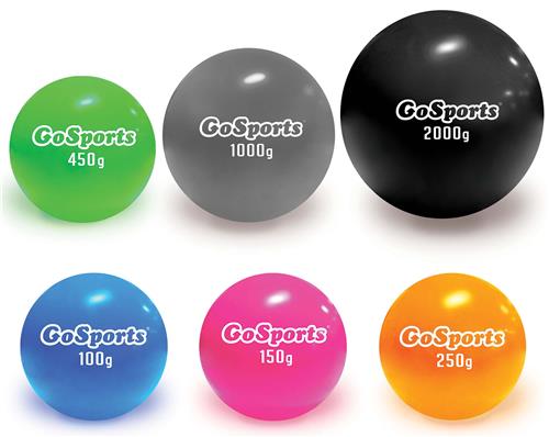 GoSports Plyometric Weighted Training Balls For Baseball Softball - ELITE 6-Pack