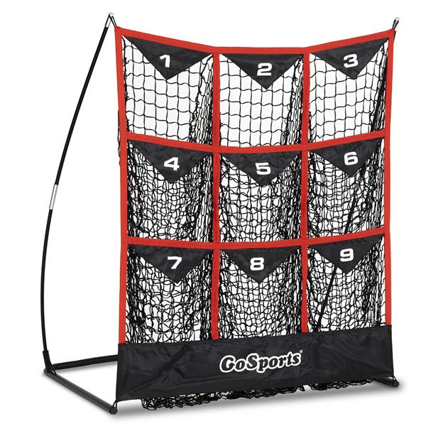 GoSports 9 Pocket Baseball/Softball Pitching Strike Zone Target Net
