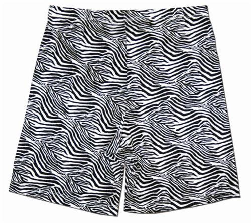 Fit 2 Win Miami Crazy Zebra Compression Shorts
