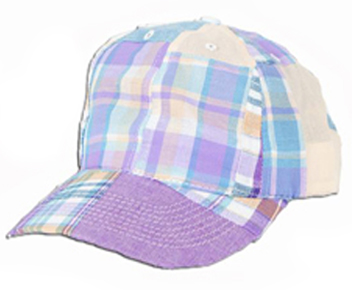 Fit 2 Win 100% Cotton Madras Ball Cap 5 Styles